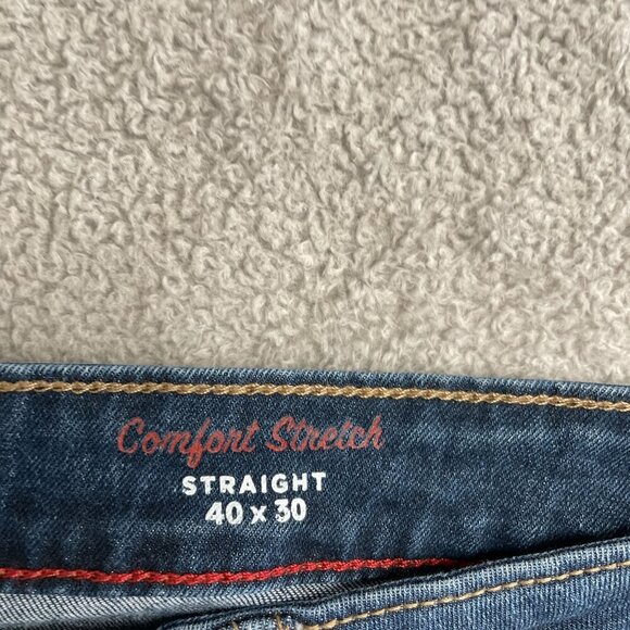 Izod Saltwater Jeans Men's 40x30 Comfort Stretch Straight Fit Denim - Picture 5 of 7